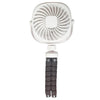 Pulpo Stroller Deformation Fan Desktop Handheld USB Pequeño Ventilador, Color: 1200mAh Blanco