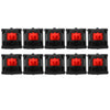 10 piezas Cherry Shaft MX Switch eje de teclado lineal, color: eje rojo
