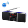 L-288AM Bluetooth Dual Speaker Radio Reproductor de MP3 Reproductor de MP3 TARJE / U DISK CON PANTALLA LED (AZUL)