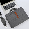 Bolsa de portátil portátil de mano resistente al desgaste multifuncional, tamaño: 17 - 17.3 pulgadas (gris)