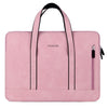 Q5 PU impermeable y resistente a la computadora portátil Bolsa de forro, tamaño: 14 / 14.6 pulgadas (rosa)
