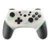 Vibración de 6 ejes Somatosensorial Inalámbrico Bluetooth Gamepad para interruptor (azul verde)