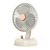 F10 Portátil silencioso escritorio retro cabeza móvil ventilador USB (leche blanca)