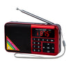 Tarjeta Bluetooth Radio Digital FM Player, Especificaciones: Y-509FM (sin panel solar) (rojo)