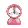 Mini USB Recargable Spray Spray Estudiante Dormitorio Oficina Escritorio Mute Ventilador (Rojo de Sandía Brillante)