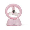 Mini USB Recargable Spray Spray Estudiante Dormitorio Oficina Escritorio Mute Ventilador de MUTE (Rosa Frosted)