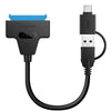 T10 USB3.1 a SATA Easy Drive Cable de disco duro Cable del adaptador