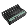Seivi en pantalla Eight-Slot CRADLE CARGA NIMH BATERÍA CARGADOR USB (SW-8NP)