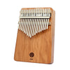 Purm Kalimba Pulgares Piano Principiante Piano Instrumento musical portátil, Color: 17 Tonos Caoba