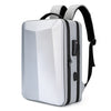 Mochila para la computadora de juego de shell dura de ABS, color: 17.3 pulgadas (plata)