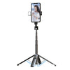 Teléfono Bluetooth Selfie Trípode, alto: 104 cm (aleación de aluminio + luz de relleno único)
