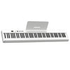 Piano eléctrico plegable inteligente portátil de 88 key, enchufe de la UE (PJ88C White)