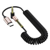 5pcs Tipo-C/USB-C a 3.5 mm Cabrón de audio de Audio de Audio de Codo Masino, Longitud del cable: 1.5m (negro)