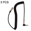 Línea de audio retráctil de Codo de 3,5 mm de 3.5 mm de 3.5 mm, longitud del cable: 1.5m (negro)