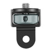 Adaptador de trípode del convertidor de tornillo de 1/4 de pulgada para cámara deportiva (titanio negro)