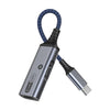MH338A Dual tipo C / USB-C Cable Adaptador Cable de carga de audio en vivo (gris)