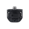 Tornillo de conversión de la cámara Adaptador de 1/4 pulgadas para DJI Pocket2 /Insta360 One X2 (negro)