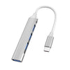 2 PCS Multifuncional expandido, especificación: Tipo-C/USB-C 3.0 (Silver)
