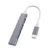 2 PCS Multifuncional expandido, especificación: Tipo-C/USB-C 3.0 (gris)