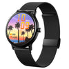Préstamo CF80 1.08 pulgadas Monitoreo de frecuencia cardíaca Smart Bluetooth Watch, Color: Black Steel