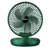 Ventilador portátil portátil de escritorio de oficina plegable, tamaño: 8 pulgadas (enchufe directo de USB verde)
