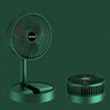 Ventilador de piso retráctil de ventilador plegable portátil, estilo: recargable (verde)