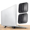 Soporte de abdominales de computadora portátil portátil plegable (negro)
