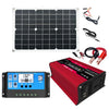Inversores del sistema de energía solar Zhi Zun + Controlador 30A + Panel solar 18W 18V, Especificación: Rojo 12V a 110V