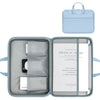 Baona Bn-Q006 PU Leather Apertura de cuero Laptop Bag para 13/13.3/14 pulgadas (Sky Blue Espesado)