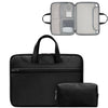 Baona Bn-Q006 PU Leather Apertura de la computadora portátil de apertura para 15/15.6 pulgadas (negro+bolsa de alimentación)