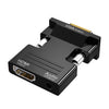 HDMI Femenino a VGA Male con Adaptador de audio Controlador de TV Monitor Converter (negro)