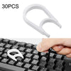 Herramienta de eliminación de teclas de limpieza del extractor de teclado de computadora de 30 piezas (blanco)