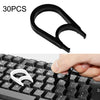 Herramienta de eliminación de teclas de limpieza del extractor de teclado de computadora de 30 piezas (negro)