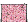 Tela de fondo de pared de rosa rosa de 2.1m x 1.5m