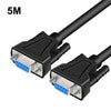 DTech RS232 Serial Direct Line DB9 Línea de extensión femenina a femenina 5M
