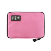 Accesorios digitales de teléfonos móviles portátiles multifuncionales U Bolsa de almacenamiento de disco, color: rosa