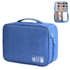 Bolsa multifuncional de almacenamiento de cable de datos de disco digital U catiónico (azul)