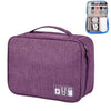 Bolsa de almacenamiento de cable de datos de disco digital U multifuncional (púrpura)