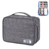 Bolsa multifuncional de almacenamiento de cable de datos de disco digital U catiónico (gris)