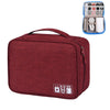 Bolsa de almacenamiento de cable de datos de disco digital U multifuncional Cationic (Red Red)