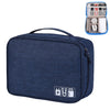 Bolsa de almacenamiento de cable de datos de disco digital U multifuncional (Navy)