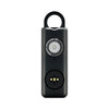 Keychain de autodefensa recargable anti-lobo de alarma recargable (negro)