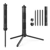 Plegable de aleación portátil de aluminio trípode stand de luz móvil trípode en vivo (negro)