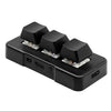 MK321 3 teclas Llaves personalizadas Oficina de juego PS Clip Macro Programación Teclado, Longitud del cable: 1.5m (negro)