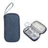 Bolsa de almacenamiento a prueba de polvo para accesorios digitales de disco duro de alimentación, estilo: Bolsa para banco de alimentación (azul)