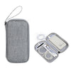 Bolsa de almacenamiento a prueba de polvo para accesorios digitales de disco duro Power, estilo: bolsa para batería externa (gris)