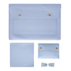 S178 3 en 1 bolso de revestimiento de laptop impermeable de cuero, tamaño: 13 pulgadas (azul bebé)