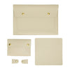 S178 3 en 1 bolso de revestimiento de laptop impermeable de cuero, tamaño: 14 pulgadas (albaricoque)