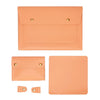 S178 3 en 1 bolso de revestimiento de laptop impermeable de cuero, tamaño: 15 pulgadas (naranjas de miel)
