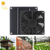 Ventilador de escape de mascotas solares al aire libre de alta velocidad y vida larga de alta vida
